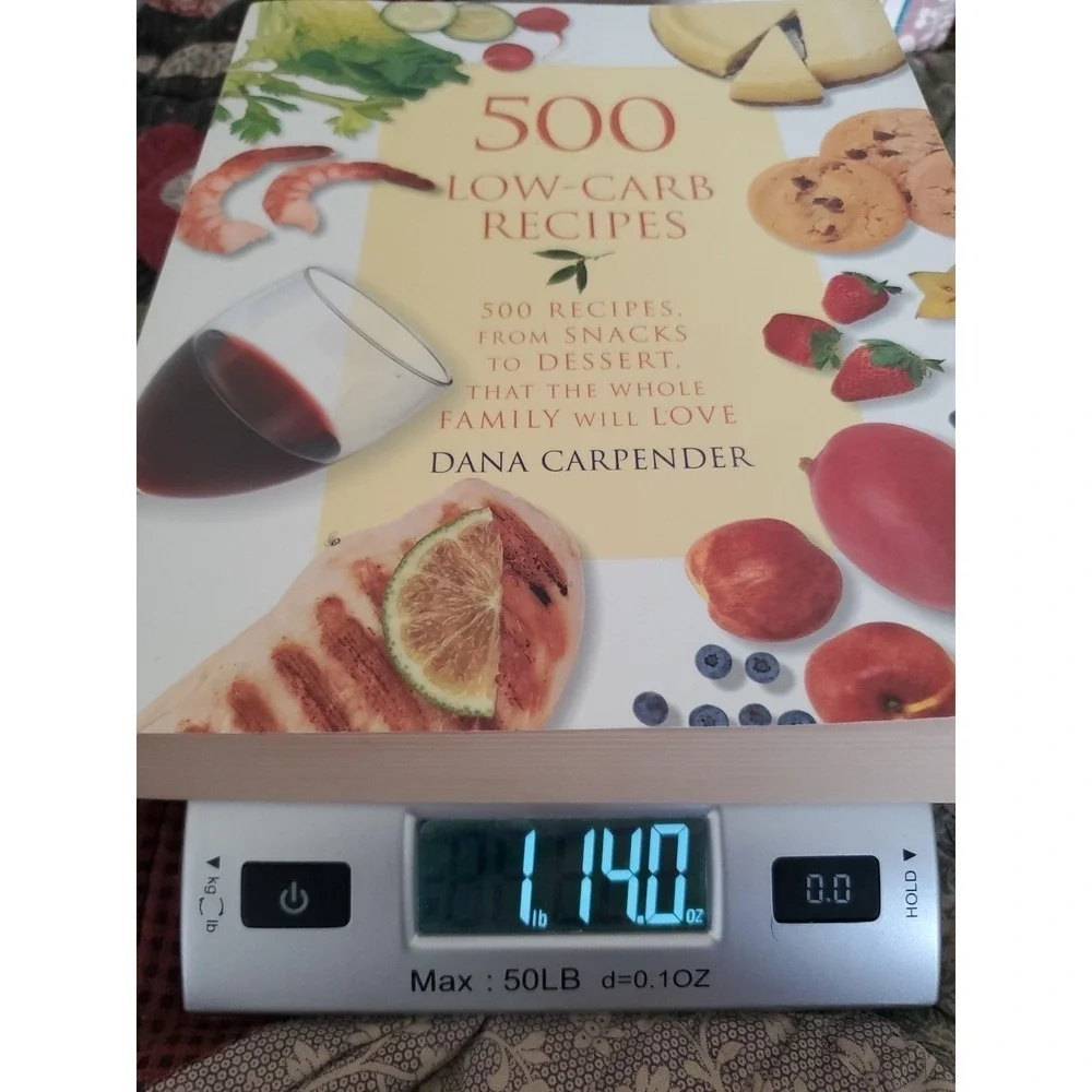 500 Low-Carb Recipes Dana Carpender Paperback Cookbook Healthy Eating 2002